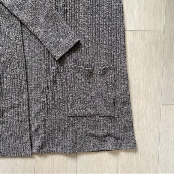 AEO Long Brown Open Cardigan - Picture 7 of 7